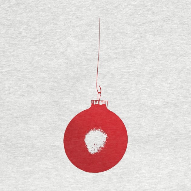 Big Red Christmas Ball by Eugene and Jonnie Tee's